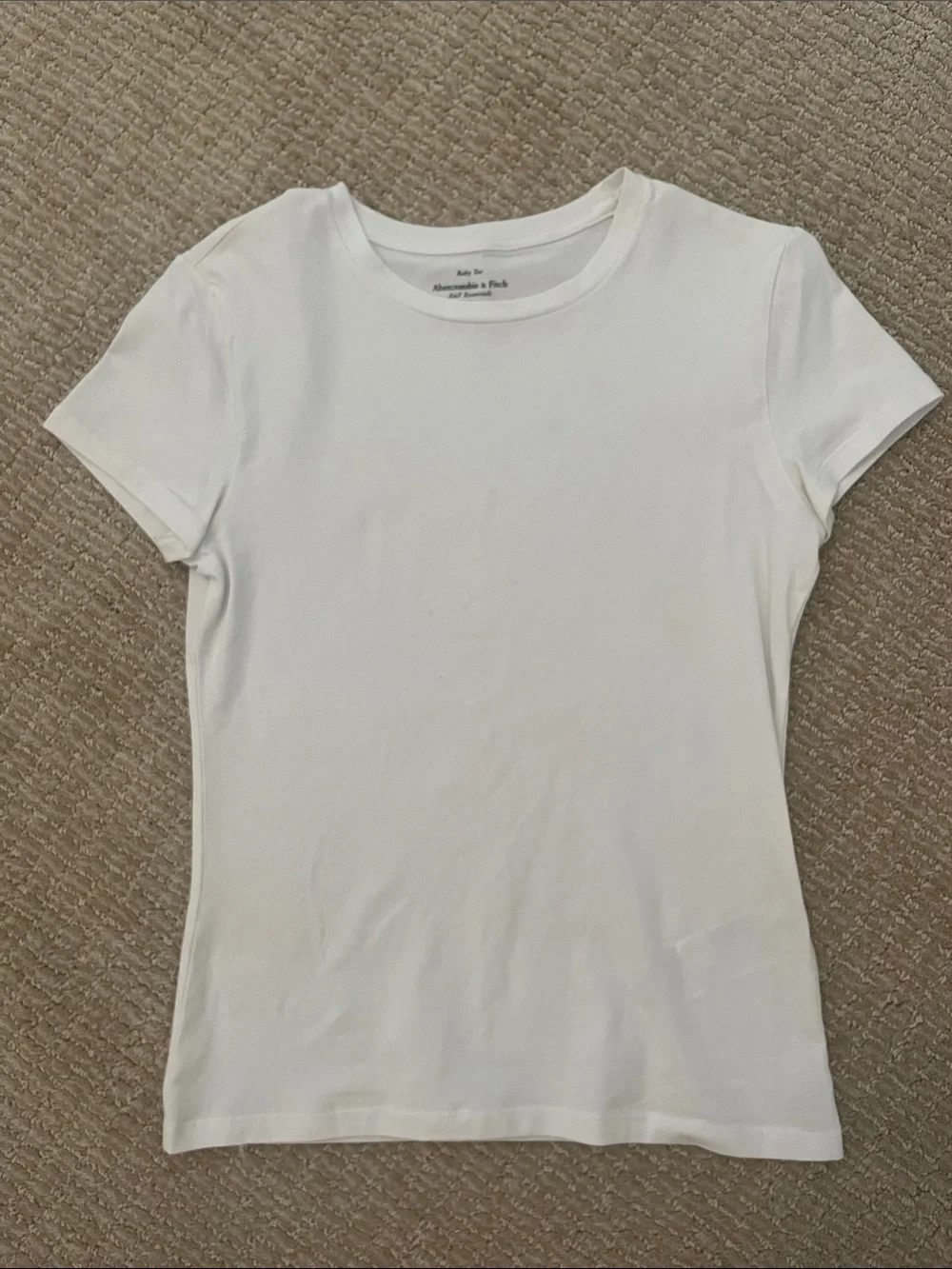 Abercrombie & Fitch Short-Sleeve Tee Trio - Yellow, Taupe, White - Picture 2 of 5
